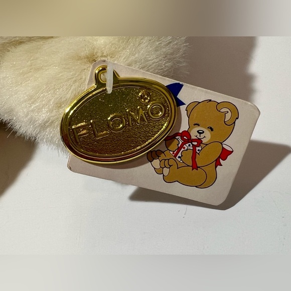 Vintage Flomo Friends Forever Beige Tan Teddy Bear 15” Plush Has Tags - Picture 7 of 13